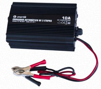Cargador automático de baterías 12V 10A EC-10-12