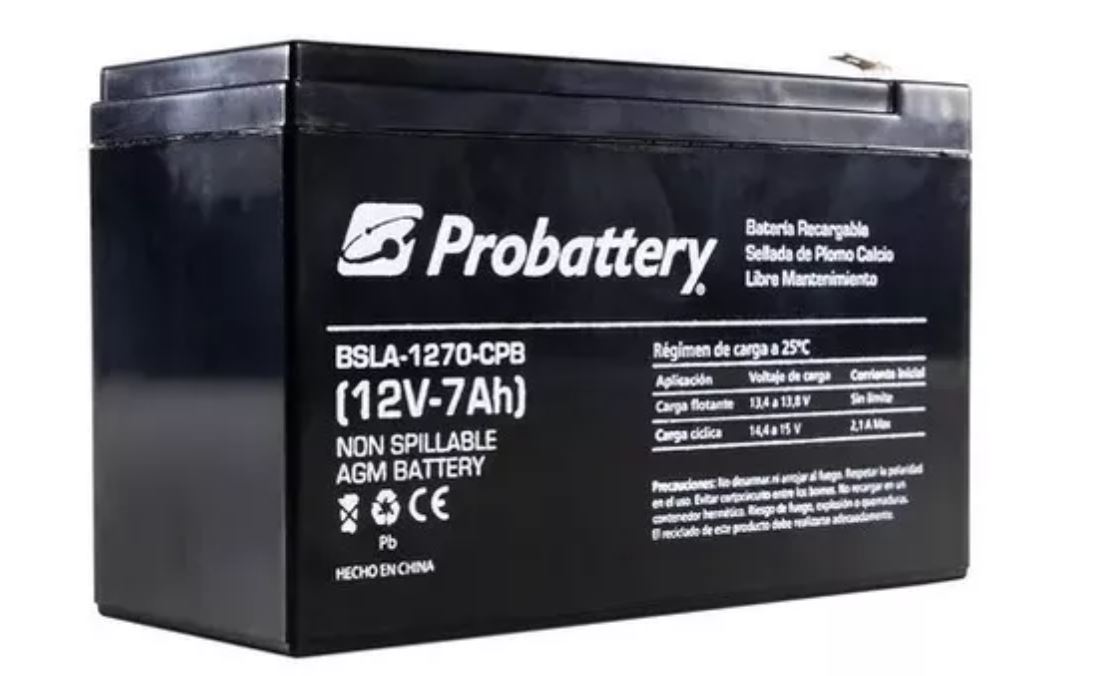 Batería 12V 7Ah probattery BSLA-1270-CPB - Imagen 2