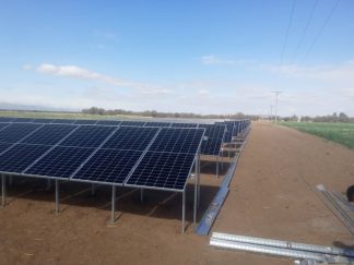 Estructura para 6 Paneles solares 144 celdas piso, elevada, aluminio